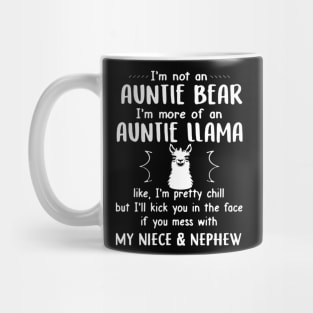 Im Not An Auntie Bear More Of An Auntie Llama Mug